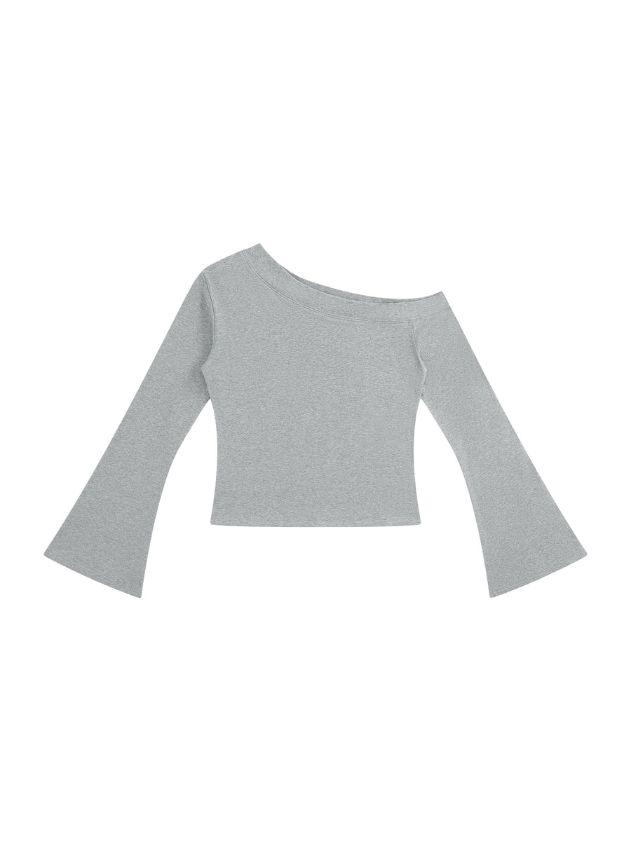 Women's Off-Shoulder Bell Sleeve T-Shirt - MYN2O