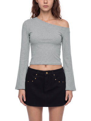 Women's Off-Shoulder Bell Sleeve T-Shirt