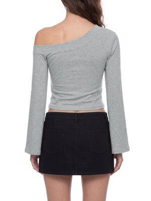 Women's Off-Shoulder Bell Sleeve T-Shirt