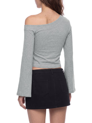 Women's Off-Shoulder Bell Sleeve T-Shirt