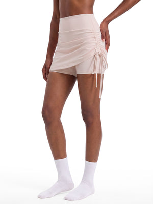 Women's Drawstring A-Line Yoga Skort