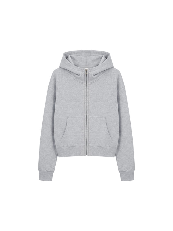 Women's Crop Full Zip Hoodie