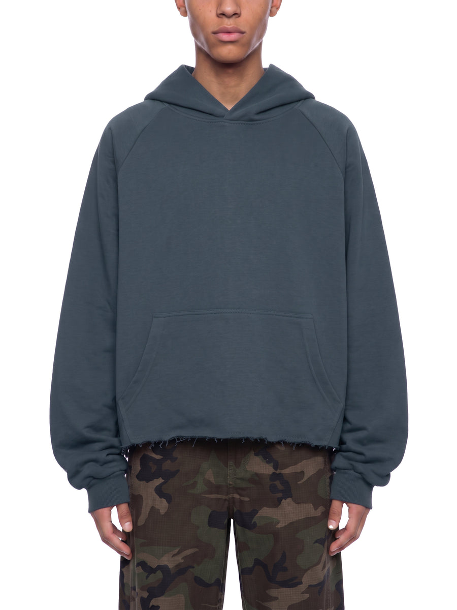 Unisex Vintage Wash Raw Edge Boxy Hoodie alternate view