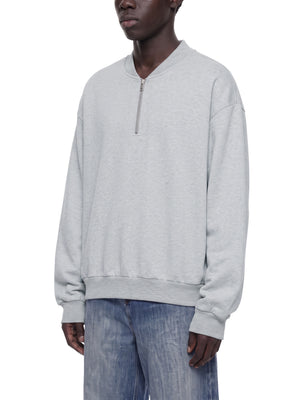 Unisex Vintage Wash Fleece Quarter Zip Sweatshirt
