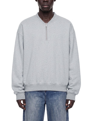 Unisex Vintage Wash Fleece Quarter Zip Sweatshirt