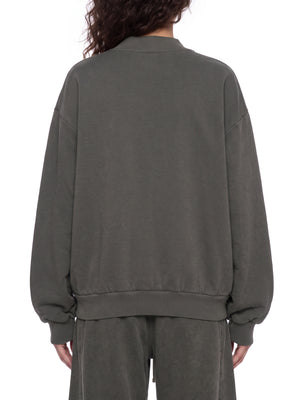 Unisex Vintage Wash Fleece Quarter Zip Sweatshirt