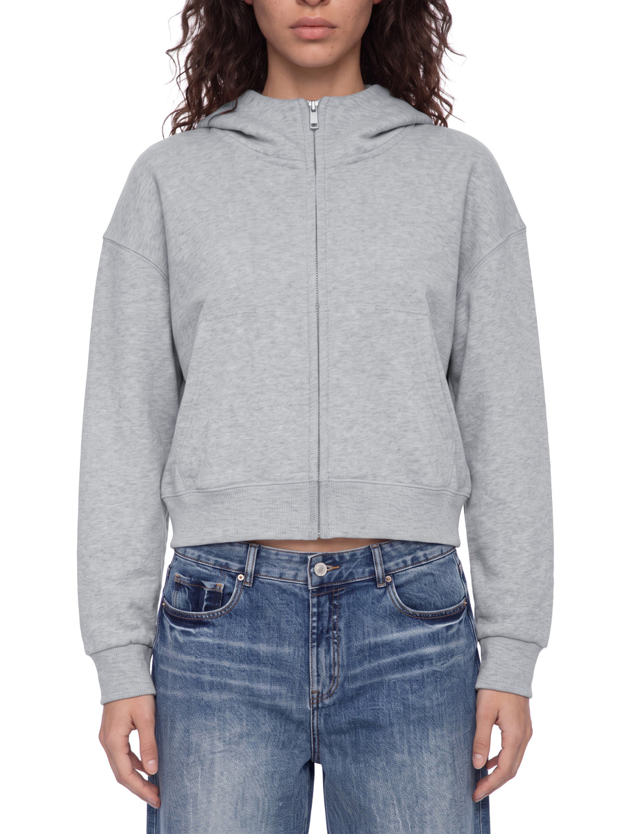 Women's Crop Full Zip Hoodie alternate view