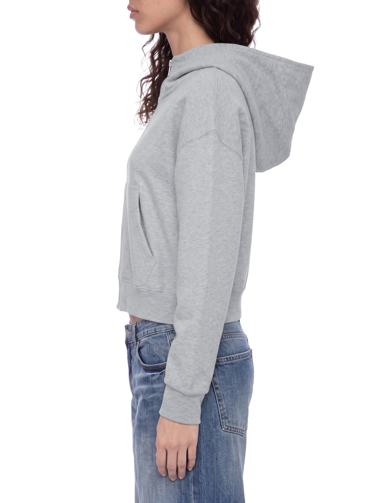 Women's Crop Full Zip Hoodie
