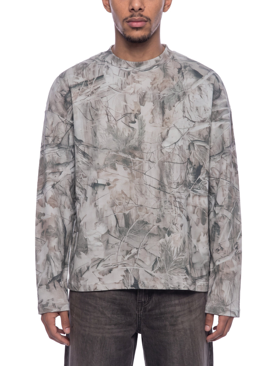 Unisex Tree Camo Waffle T-Shirt alternate view
